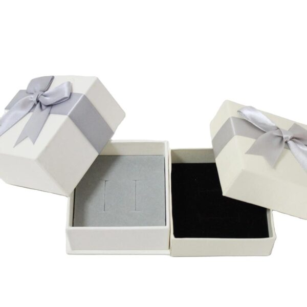 wholesale paperboard ring box paper engagement wedding small gift box luxury jewelry packaging for necklaces 6