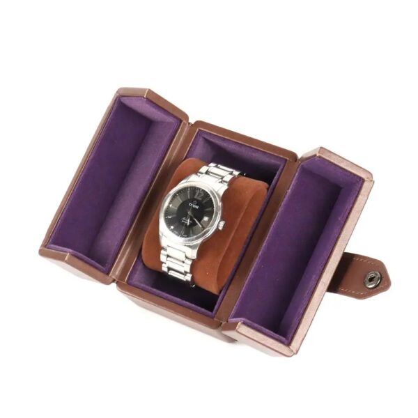 luxury gift box mechanical watches storage men wrist brown box watch packaging set double open leather watch box 4