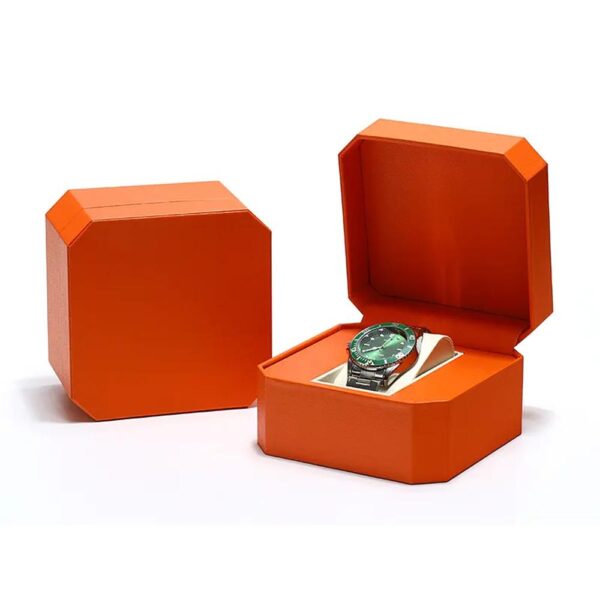 new design in stock watch box package various color man's watch customized logo packaging boxes 5