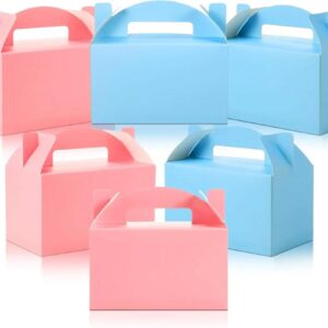 6 x 3,5 x 3,5 inch kerst gevel geschenkdoos kleurrijke papier snoep dozen snack goodie taart traktatie dozen voor verjaardagsfeest gunsten 1