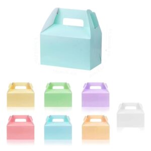 colorful craft gift wedding candy foldable box packaging birthday party cake dessert baking gable boxes with handles 1