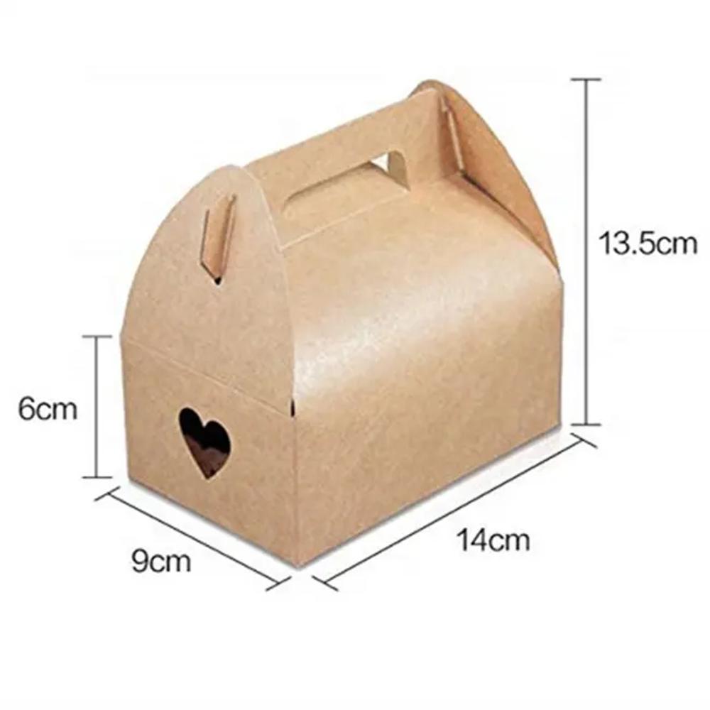 Lot De 18 Boîtes Cadeau Noël Kraft Avec Fenêtre - 31x20 Cm, Pour Biscuits, Cupcakes