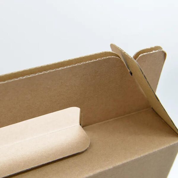 custom corrugated cardboard branded carrier paper packaging 3 6 pack bottle juice wine carrier gable handle box 4