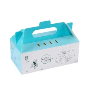 encargo plegable caja de regalo con asa alimentos galleta caja de embalaje pastelería pequeño caramelo donut gable cajas de embalaje de alimentos 1