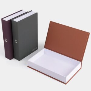 benutzerdefinierte drucken Home Office Bücherregal dekorative faux Buch versteckte Lagerung Geschenk Papier Box 1