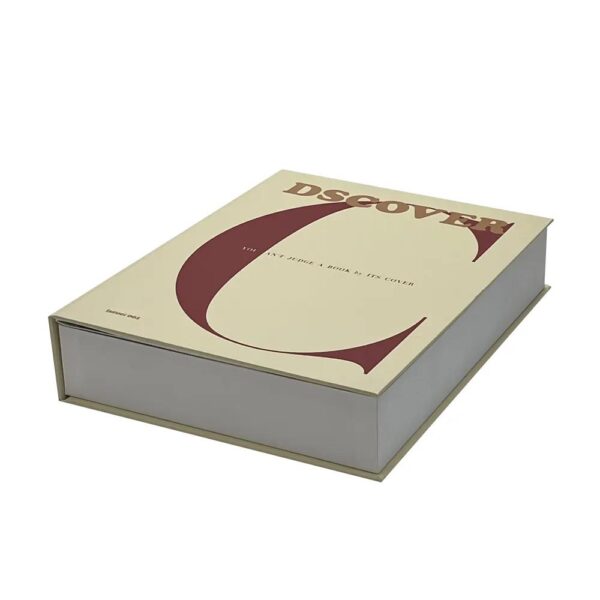 사용자 정의 인쇄 도매 빈티지 스타일 포장 자석 폐쇄 저장 거짓 중공 장식 가짜 가짜 책 모양의 상자 3