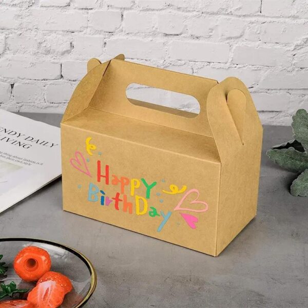 factory direct own design customized print disposable fries chicken kraft paper box for fast food container 1