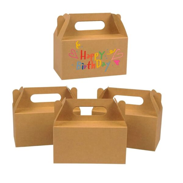 factory direct own design customized print disposable fries chicken kraft paper box for fast food container 4