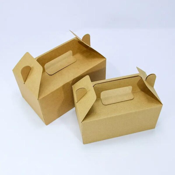 factory direct own design customized print disposable fries chicken kraft paper box for fast food container 5