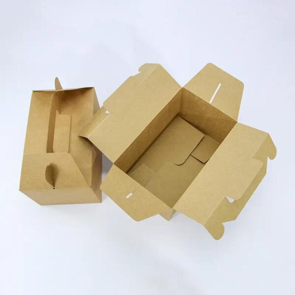 factory direct own design customized print disposable fries chicken kraft paper box for fast food container 6