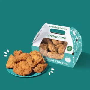 grab and go nuovo cartone di carta personalizzato con sfiato mantiene il pollo fritto croccante scatola a timpano con maniglie caratteristiche fori di sfiato finestra 1