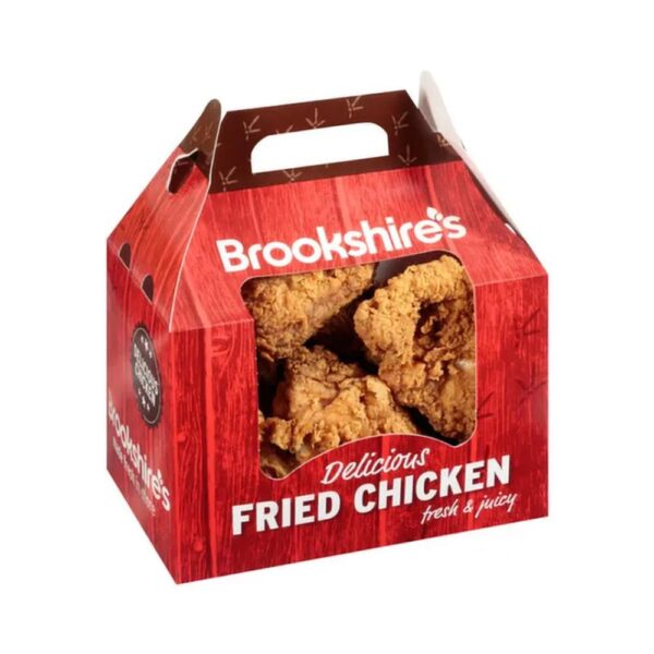 grab and go new custom paper carton with venting keeps fried chicken crispy gable box with handles features venting holes window 2