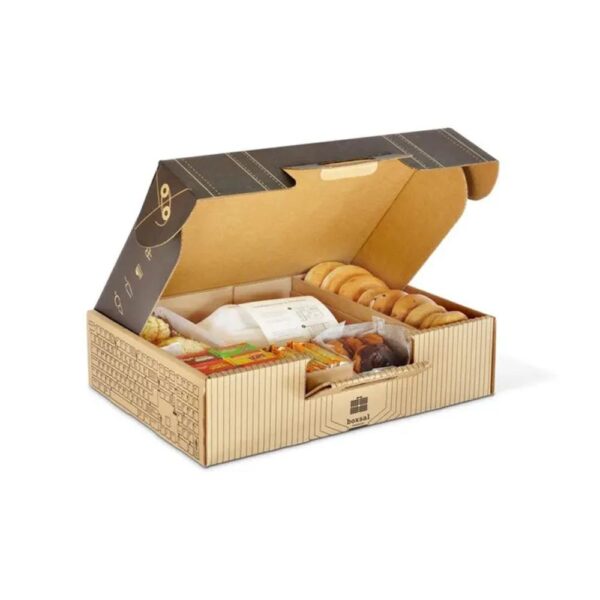 grab and go new custom paper carton with venting keeps fried chicken crispy gable box with handles features venting holes window 4