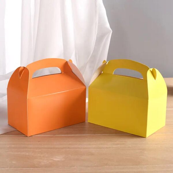 lightweight assorted bright rainbow colors cardboard favor boxes treat goody gable bags birthday party event gift 2