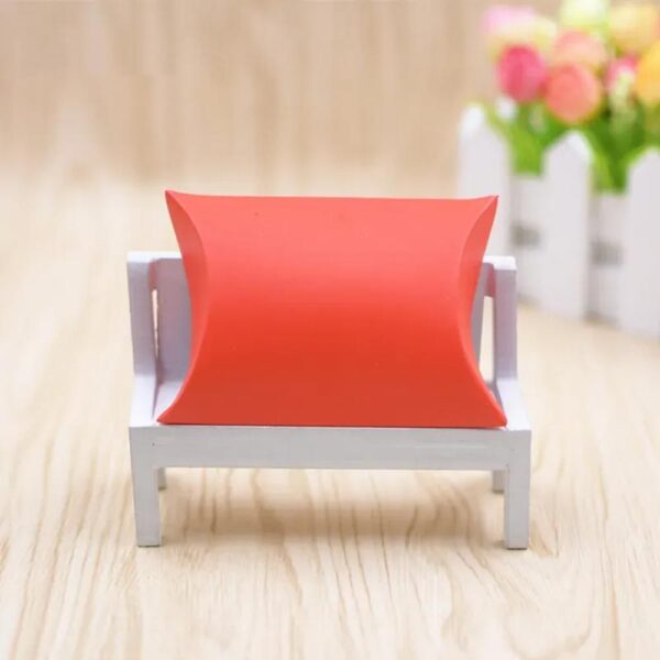 new custom shape color printing art paper pillow gift box design 4