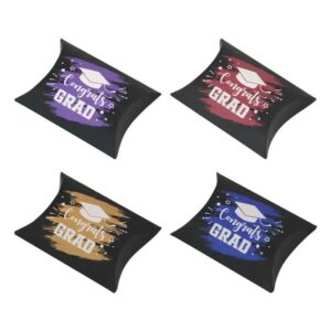 newest design graduation theme pillow shape paper packaging boxes chocolate candy gift boxes wholesale for party 1