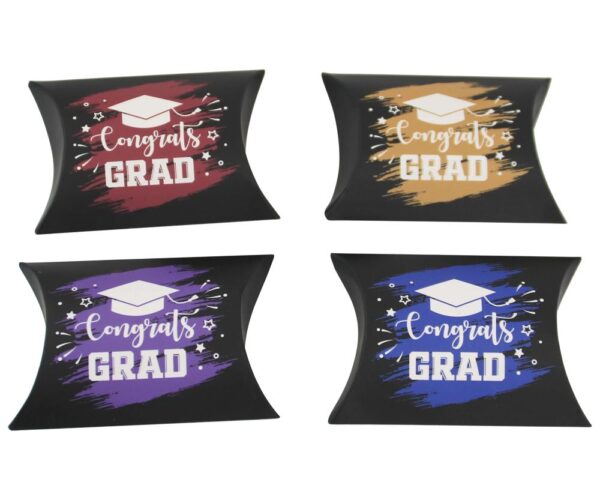 newest design graduation theme pillow shape paper packaging boxes chocolate candy gift boxes wholesale for party 3