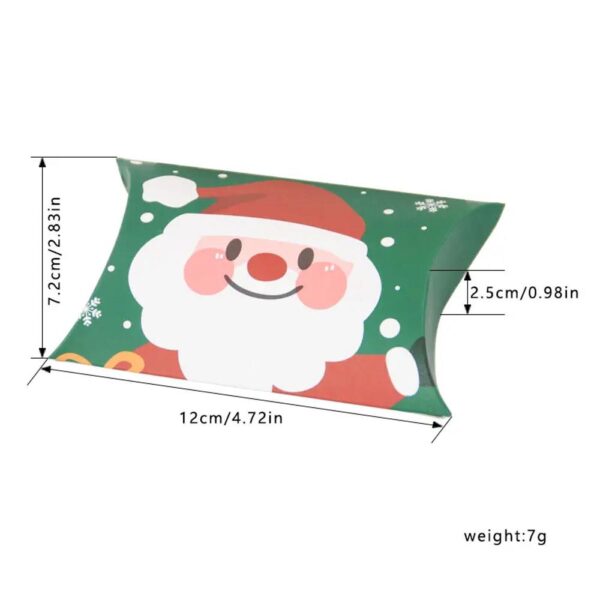 newly developed hotly sold christmas candy boxes paper favor pillow boxes gift treat box for xmas christmas party 6