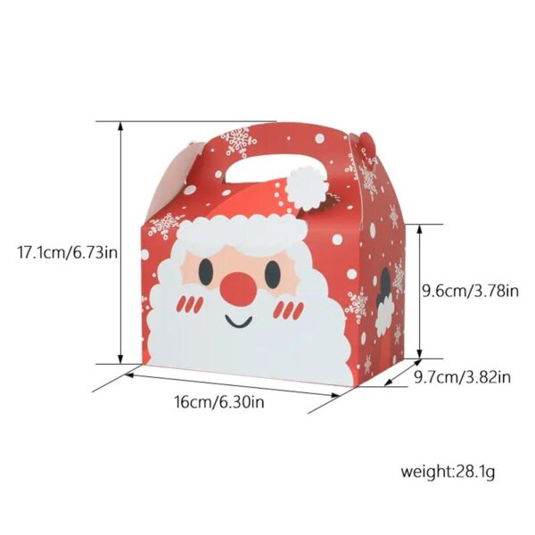 partij gunst dozen voor feestdecoraties kerst gunst snoep gable traktatie papier geschenkdoos container 6