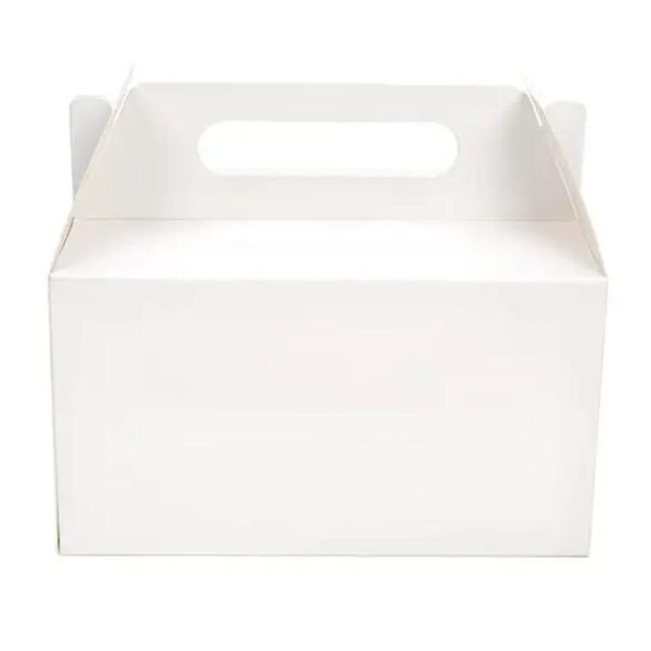 personalized custom folding clear window treat packaging box white gable box cardboard for gift 4