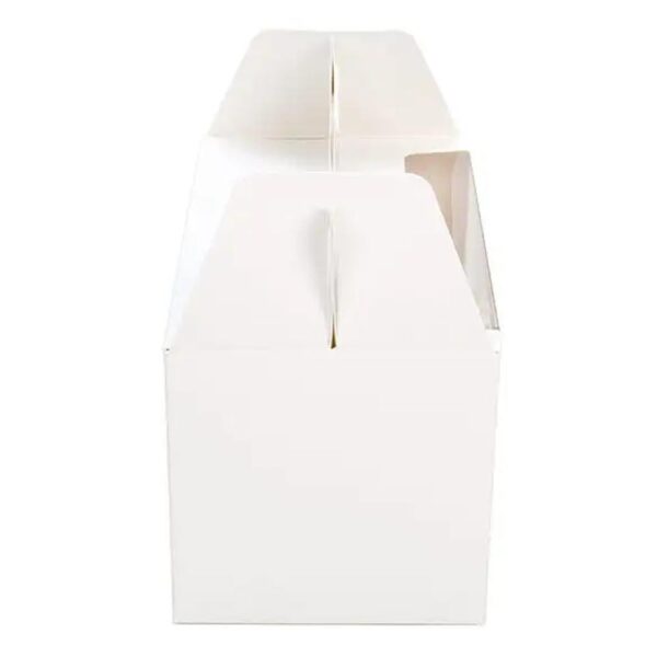 personalized custom folding clear window treat packaging box white gable box cardboard for gift 6