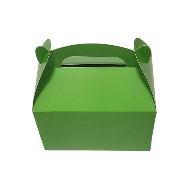 portatile regalo colorato caramella colore pieno vendite all'ingrosso regalo giocattolo trattare imballaggio artigianato box personalizzato stampato gable box 3