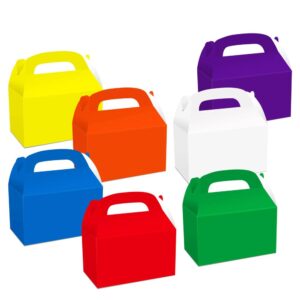 recycle assorted bright colors gable box portable paper cake bag breakfast candy cheese cake box with handle 1