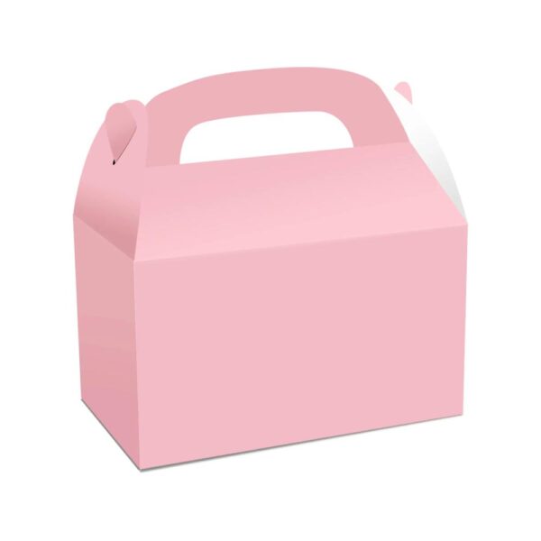 recycle assorted bright colors gable box portable paper cake bag breakfast candy cheese cake box with handle 5