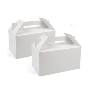 white free diy craft gift gifting cake food gable packaging kid birthday wedding candy portable paper handle box 1