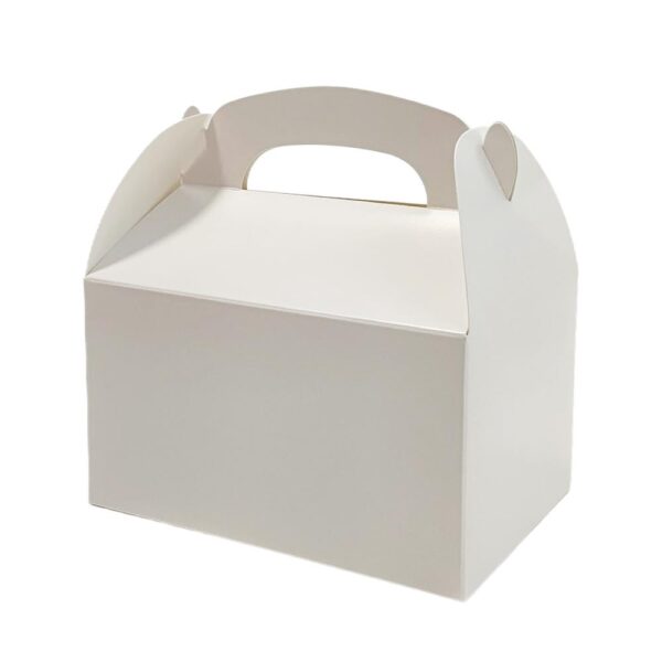 blanco gratis diy artesanía regalo regalar tarta comida gable envase niño cumpleaños boda caramelo portátil papel asa caja 5