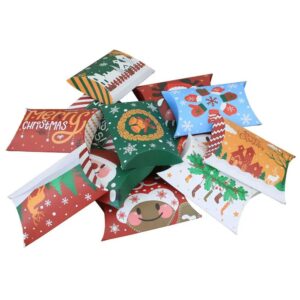 wholesale cute small various candy chocolate christmas box for child gift foldable pillow box packaging 1