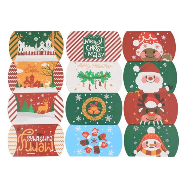 wholesale cute small various candy chocolate christmas box for child gift foldable pillow box packaging 2