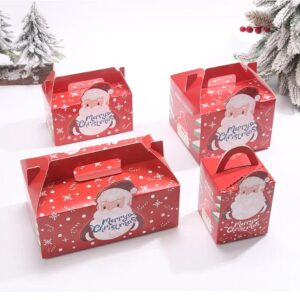 ingrosso cibo grado cartone personalizzato partito cupcake box biscotti di Natale scatole di imballaggio con carta interni 1