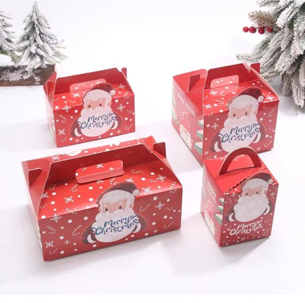 Großhandel Lebensmittelqualität Karton benutzerdefinierte Party Cupcake Box Weihnachten Kekse Verpackung Boxen mit Papier inners 1