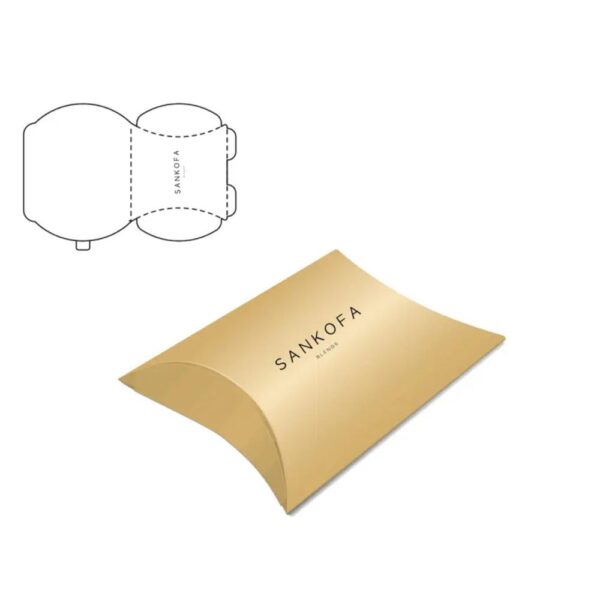 high quality jewellery eco friendly custom printed color small paper pillow box with logo for jewelry gift packaging 6