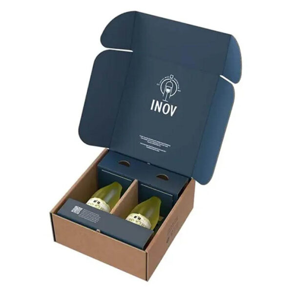 personalizado de lujo vino tinto plegable caja de regalo del vino 3 6 12 seis pack caja de cerveza botella de vino embalaje caja de envío 5