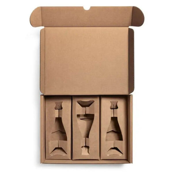 de lujo personalizado para el whisky de vidrio vino brandy caja de embalaje de alcohol para 3 botellas 2