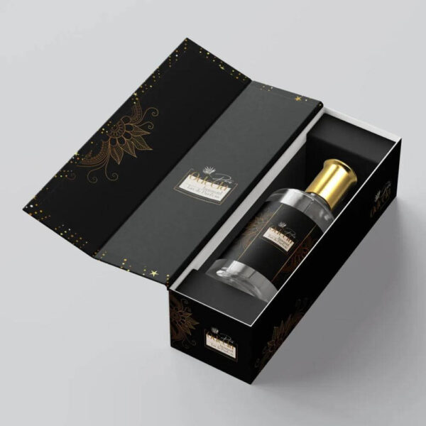 custom size recyclable luxury paper cardboard champagne bottle box magnetic folding wine bottle packaging black gift box 3