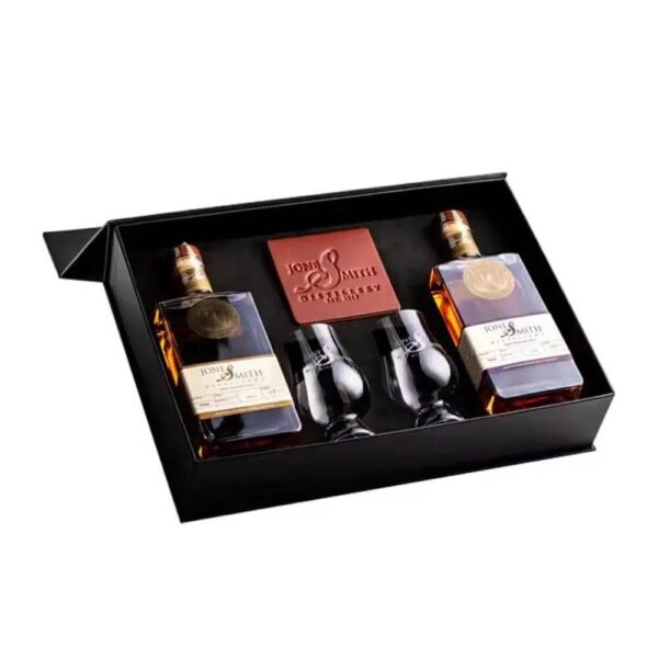 custom unique recycle luxury cardboard magnet alcohol champagne wine bottle box shipping wine packaging wine box vial box 2