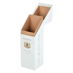 coffret cadeau en carton magnétique pour bouteille de vin et verre 1