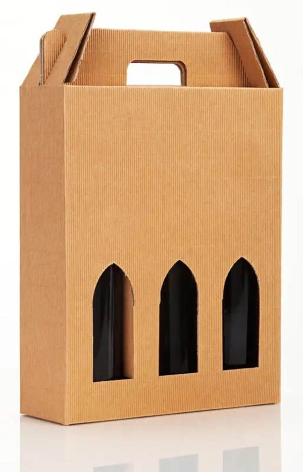 nuevo diseño personalizado plegable caja de regalo sola botella de cartón champán vino caja de papel para el paquete 2