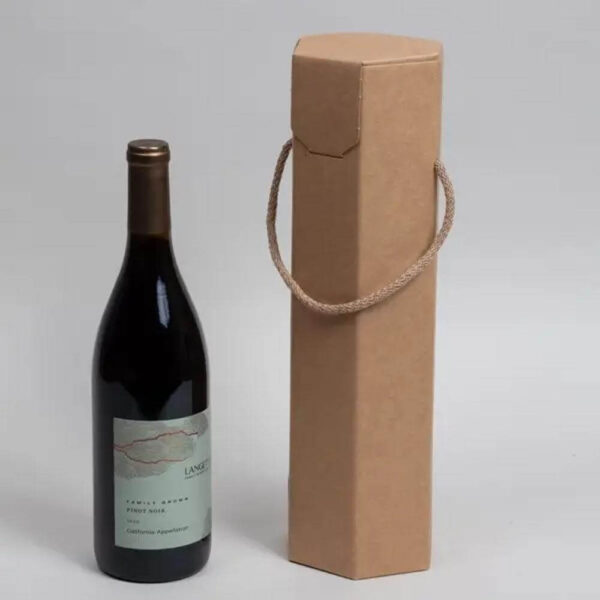 nuevo diseño personalizado plegable caja de regalo sola botella de cartón champán vino caja de papel para el paquete 3