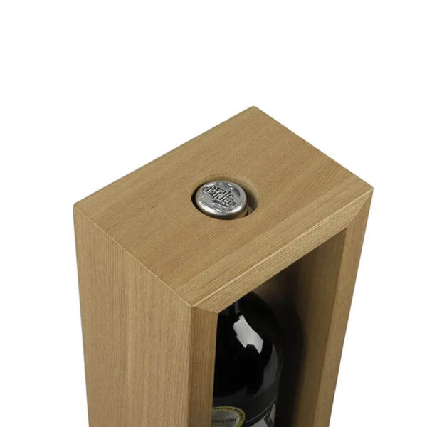 single bottle wooden wine box mdf veneer paper handmade cardboard lid wood base wine packaging gift box wine wood box 4