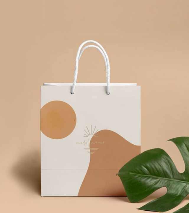 paper bag with handle wholesale - enviroment friendly