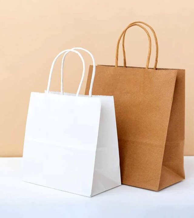 sacs en papier avec poignées wholeslae - qualité